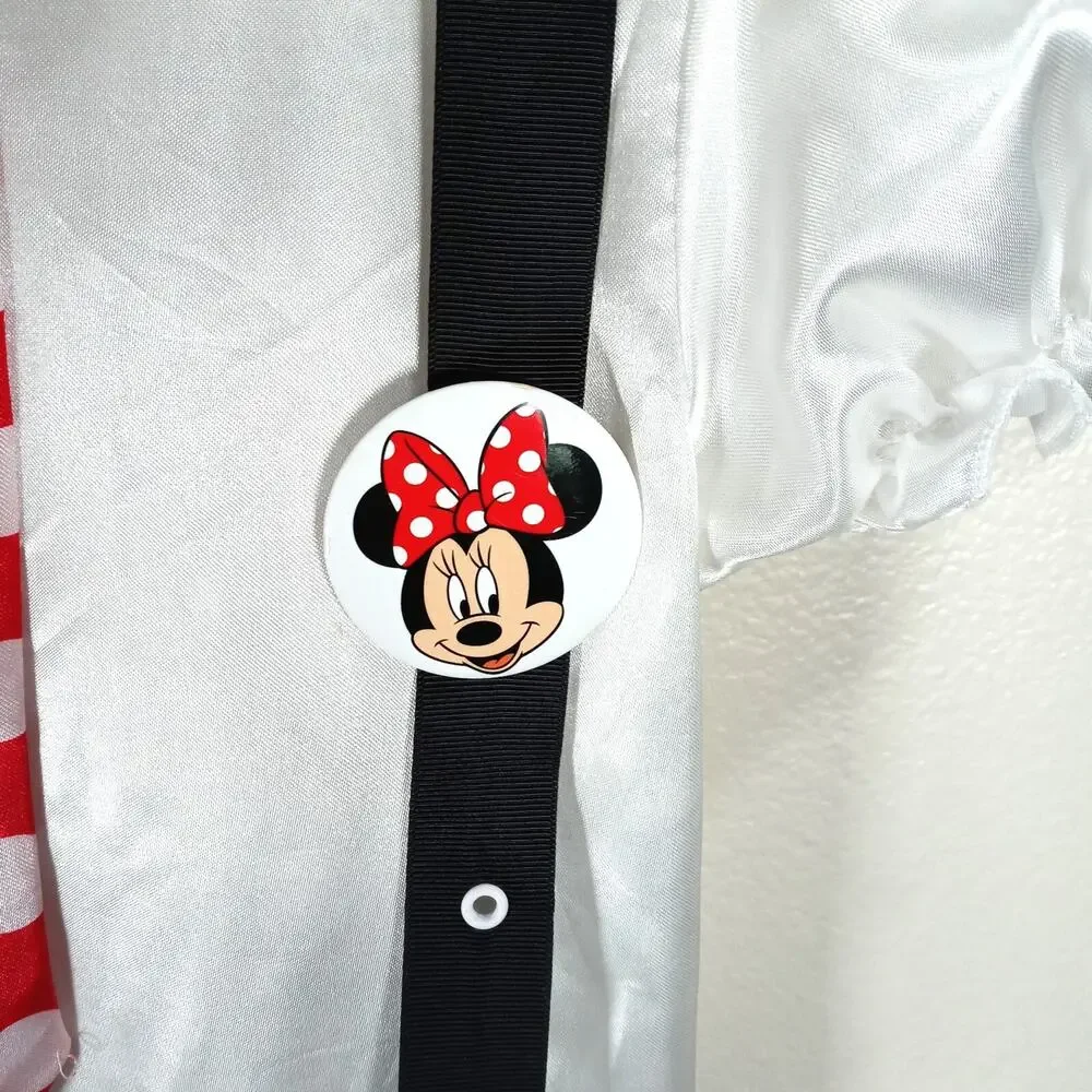 Disney Minnie Mouse Nerd Halloween Costume Girls Medium 8 / 10 Tie Suspenders